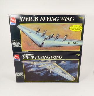 Pair Amt Ertl Northrop Yb - 49 8619,  X/yb - 35 Flying Wing 8615 1/72 Scale Model