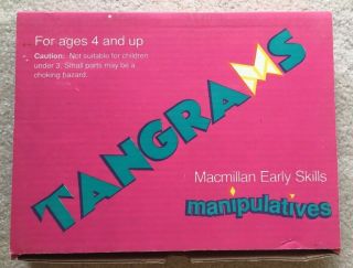 Tangrams Macmillan Early Skills Manipulatives Set With 24 Pattern Cards