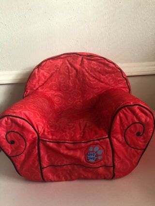 Blues Clues Steve Big Red Thinking Chair Foam Removable Cover Toddler