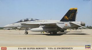 Hasegawa 1:72 F/a - 18f Hornet Vfa - 32 Swordsmen Limited Plastic Kit 02010u