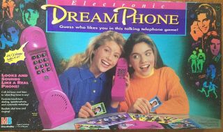 Complete 1991 Milton Bradley Dream Phone Electronic Board Game