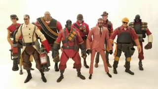 Neca Team Fortress 2 Pyro,  Sniper,  Medic,  Engineer,  Spy,  Scout,  Soldier,  Heavy,