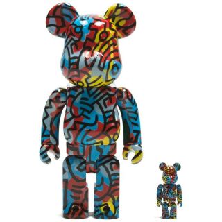 Medicom Be@rbrick Keith Haring 100 400 Bearbrick Figure Designercon Exclusive