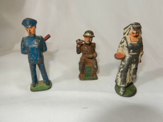 Vintage Manoil Die Cast Metal Toys Three
