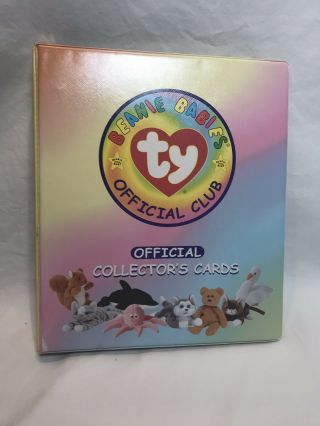 63 Ty Beanie Babies Official Collector’s Cards With Binder