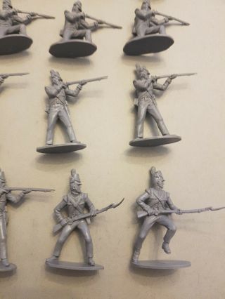 28 VINTAGE GREY PLASTIC MODEL SOLDIERS,  EARLY 19TH CENTURY PERIOD ? 4