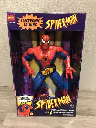 1994 Toy Biz Spider - Man Animated Series 17 Inch Talking Electronic