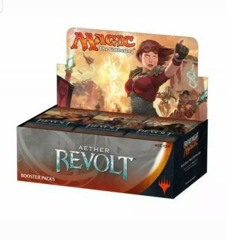 Mtg Aether Revolt Factory Booster Box Masterpiece Lottery Cards