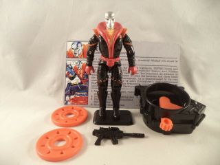 Gijoe 1992 Enemy Weapons Supplier Destro 100 Complete With Filecard Gi G I Joe