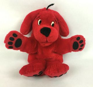 Vintage Scholastic 14 " Clifford The Big Red Dog Puppet Side Kicks Plush Stuffed