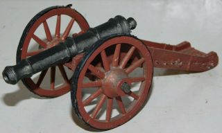 Old 1980s Painted Lead,  54mm American Revolutionary War Artillery Cannon