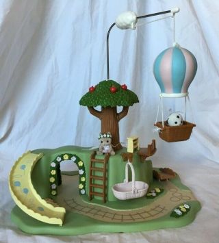 Calico Critters/sylvanian Families Baby Play Park W/ Twins And Hot Air Balloon