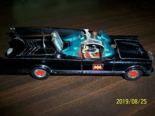 1968 Corgi Toys Batman Batmobile Diecast Car First Issue,  With Batman & Robbin