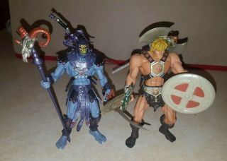 Mattel He - Man And Skeletor Masters Of The Universe Motu Figures 2001 Complete