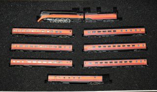 Con - Cor - N Scale - Southern Pacific Gs - 4 Steam Engine,  7 Passenger Car Set