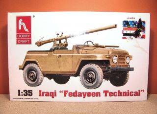 1/35 Hobbycraft Iraqi Fedayeen Technical Model Kit Hc6006