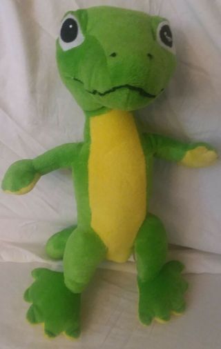Nanco 12 " Green & Yellow Plush Gecko Lizard Stuffed Animal Toy