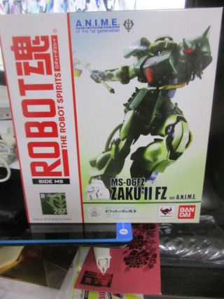 Bandai Robot Spirits Side Ms 237 Gundam 0080 A.  N.  I.  M.  E.  Ms - 06f Zaku Ii Fz Green