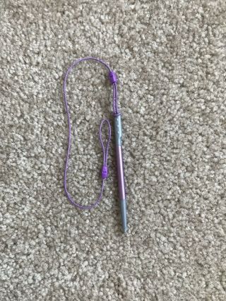 Leapfrog Leappad 1 & 2 Replacement Stylus With Cord Purple Great Cond.  Fast Ship