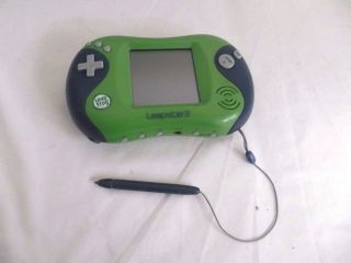 Leap Frog Leapster 2 Handheld Game Green Blue Work