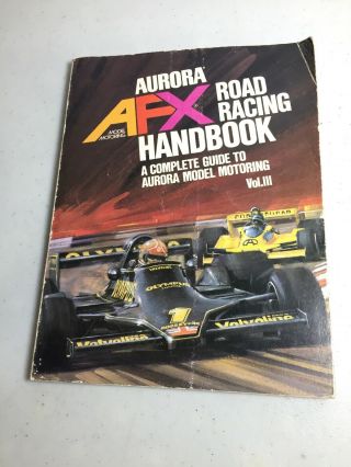 " Aurora Afx Model Motoring Road Racing Handbook,  Volume Iii " In Decent