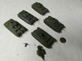 Wwii German Panzer Tanks 1/72 Set Of 5 Roco? Loose