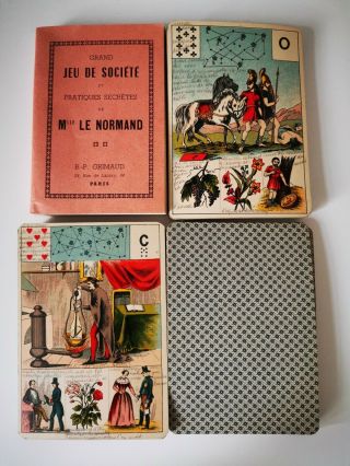 Antique Vintage Rare Grand Jeu De Mlle Lenormand Collectable Tarot