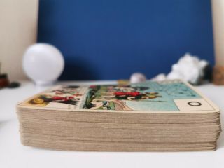 ANTIQUE Vintage Rare Grand Jeu de Mlle Lenormand Collectable Tarot 2