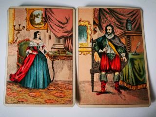 ANTIQUE Vintage Rare Grand Jeu de Mlle Lenormand Collectable Tarot 6