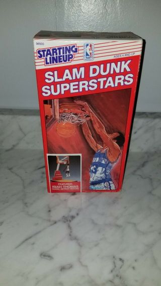 1989 Red Box Isiah Thomas Detroit Pistons Slam Dunk Starting Lineup Slu Nba