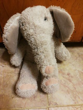 Dan Dee Dandee Elephant Pink Gray 16 " Snuggle Plush