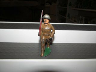 Vintage Manoil M8 Dimestore Lead Toy Soldier Marching Figure