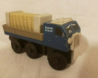 Thomas Wooden Railway Rare Sodor Scrap Lorry With Cargo Learning Curve Vguc
