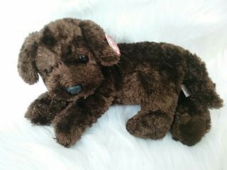 Ty Classic Nuzzle Plush Brown Puppy Dog Chocolate Lab Stuffed 2001 Labrador 12 "