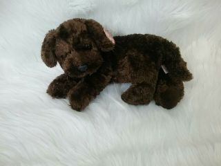 TY Classic Nuzzle Plush Brown Puppy Dog Chocolate Lab Stuffed 2001 Labrador 12 