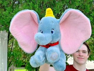 Vintage Disney Store Dumbo Elephant 11 " Plush Stuffed Animal Toy