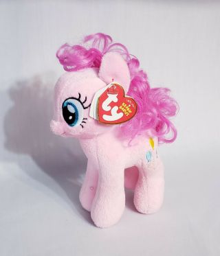 Ty Beanie Babies My Little Pony Sparkles Pinkie Pie Pink Balloons Cutie W/ Tag