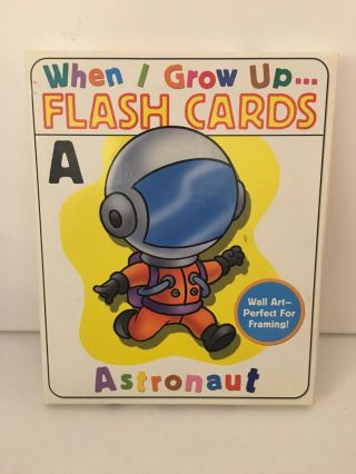When I Grow Up Flash Cards 26 8 " X 10 " Card Modern Publishing Wall Art Alphabet