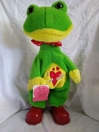 Dandee Plush Collectors Choice Animated Frog Toad Sing And Dance Upside Down F