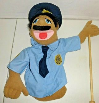 Melissa & Doug Police Officer Puppet With Detachable Wooden Rod For Animated
