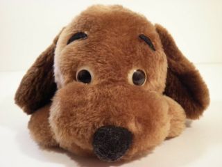 Vintage 12 " Dakin 1973 Drooper Brown Plush Dog Puppy Stuffed Clippings Nut Shell