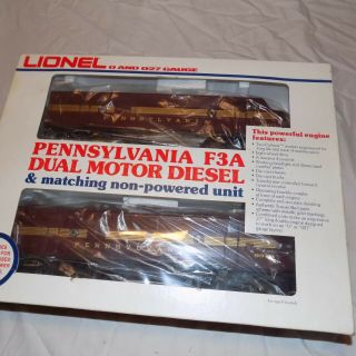 Lionel 6 - 8970 Pennsylvania F3 Aa Diesel Set Ln