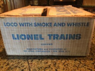 Lionel 2283ws Set Box Only