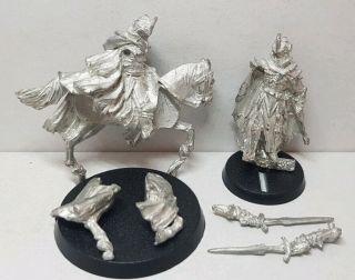 The Dark Marshal Foot And Mounted Ringwraith Nazgul Metal Model Lotr Hobbit Oop