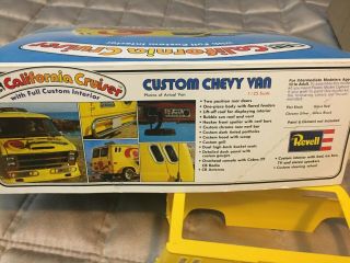 Vintage 1976 Revell Car Craft California Cruiser Custom Chevy Van Model Kit 4
