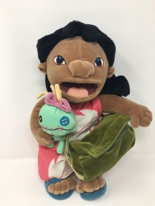 Disney Store Lilo & Stitch Plush 12” Toy Stuffed Doll Scrump Bag Camera Brush