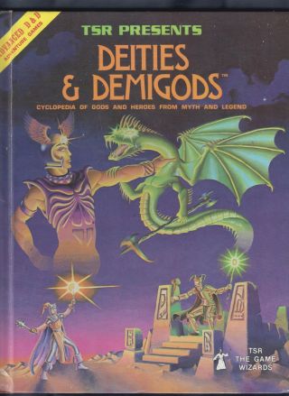 Advanced Dungeons And Dragons Deities And Demigods,  Tsr 128 Pages 1980 Ad&d