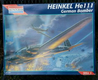 Heinkel He111 German Bomber Monogram 1/48 Skill 3 5509 Looks Like All Is Here
