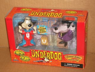 1998 Exclusive Premiere Limited Edition Underdog & Riff Raff Mib Nrfb