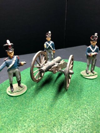 Napoleonic British Artillery 1/32 54mm Metal Hand Painted